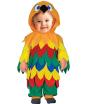 Fantasia de papagaio bebê multicolorida