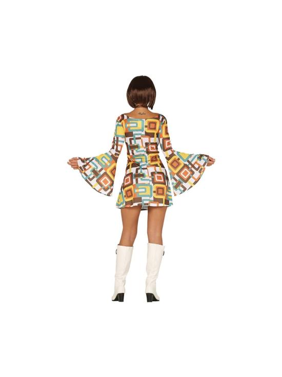 Fato de Rainha Pista dos anos 70, tamanho adulto.