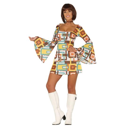 Fato de Rainha Pista dos anos 70, tamanho adulto. Fato de Rainha Pista dos anos 70, tamanho adulto.