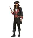 Fantasia de espadachim pirata adulto de luxo