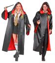Fantasia de bruxo de Harry Potter para adultos, casaco com capuz unissex