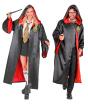 Fantasia de bruxo de Harry Potter para adultos, casaco com capuz unissex