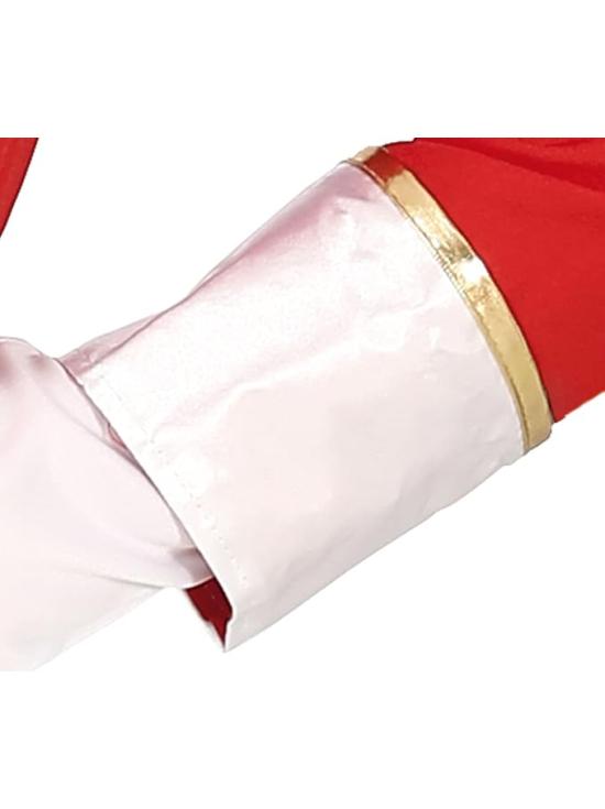 Fantasia de Majorette para Meninas - Roupa Infantil Vermelha, Branca e Dourada