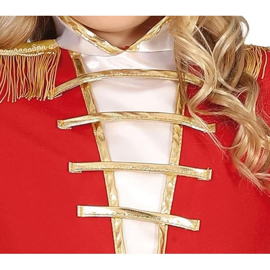 Fantasia de Majorette para Meninas - Roupa Infantil Vermelha, Branca e Dourada Fantasia de Majorette para Meninas - Roupa Infantil Vermelha, Branca e Dourada