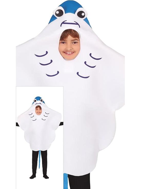 Fato de Manta Ray para menino ou menina