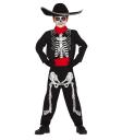 Fato de mariachi esqueleto para criança, tamanhos infantis