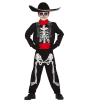 Fato de mariachi esqueleto para criança, tamanhos infantis