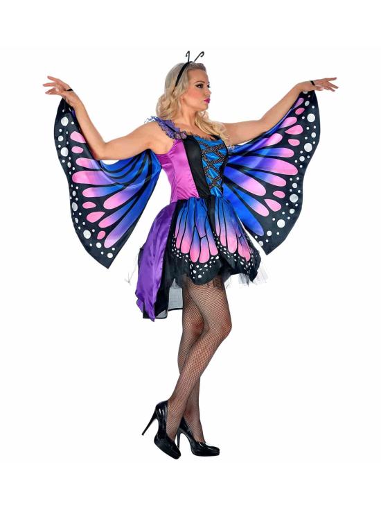 Fantasia de borboleta colorida para adulto