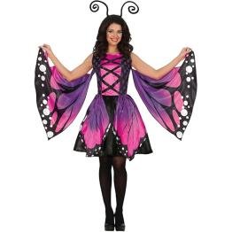 Fantasia feminina de borboleta maravilhosa