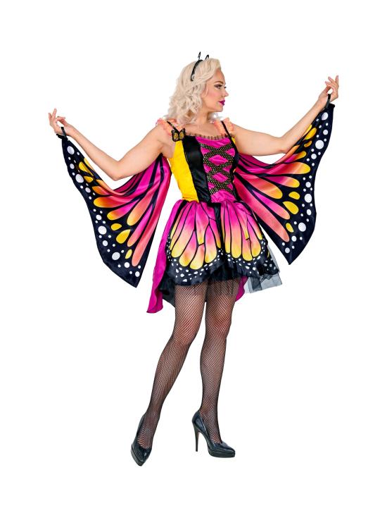 Fantasia de borboleta rosa para adultos