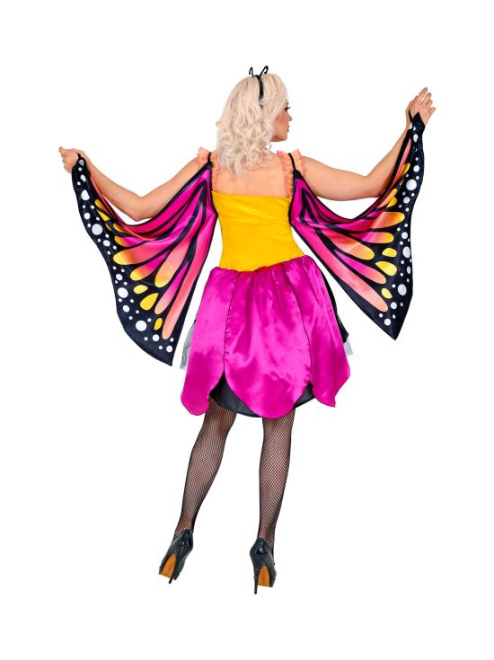 Fantasia de borboleta rosa para adultos
