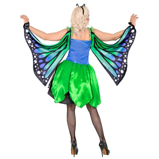 Fato de borboleta verde para adulto