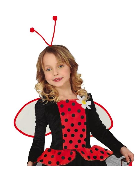 Fato de asas de joaninha para menina
