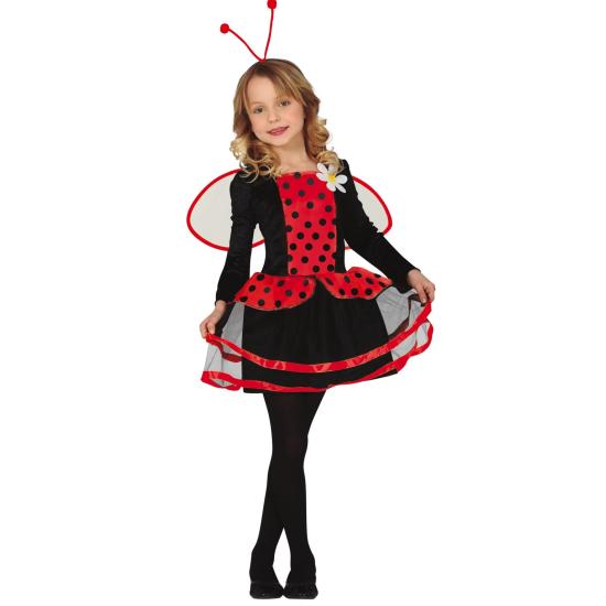 Fato de asas de joaninha para menina Fato de asas de joaninha para menina