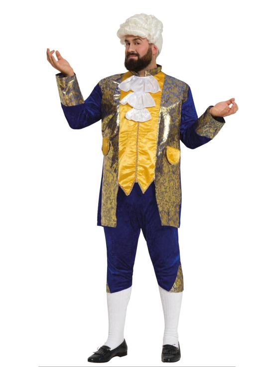 Fato de marquês azul masculino