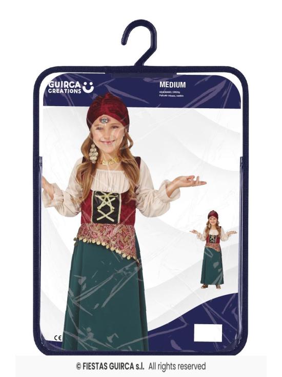 Fato médio de cigana Zingara para menina
