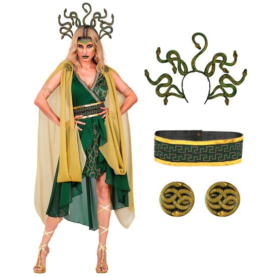 Fantasia de Medusa Grega para Adultos