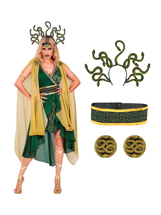 Fantasia de Medusa Grega para Adultos
