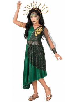 Fantasia de Medusa Grega para Meninas