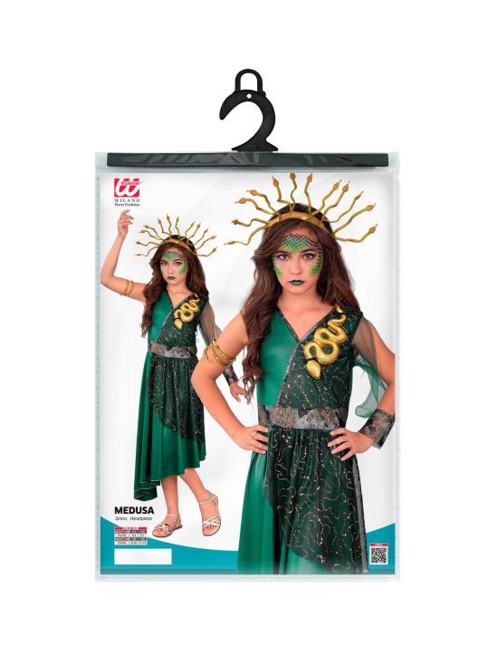 Fantasia de Medusa Grega para Meninas