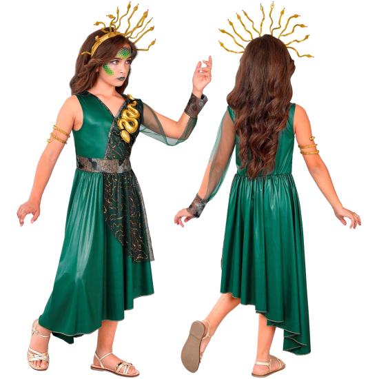 Fantasia de Medusa Grega para Meninas