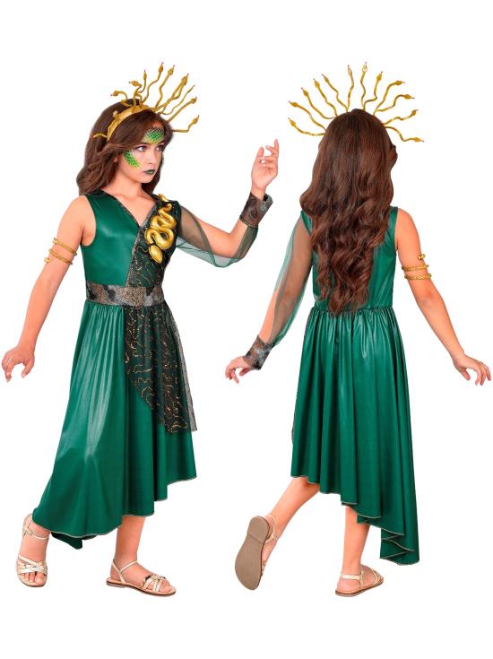 Fantasia de Medusa Grega para Meninas