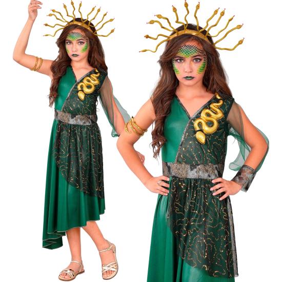Fantasia de Medusa Grega para Meninas