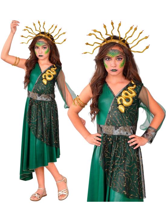 Fantasia de Medusa Grega para Meninas