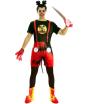 Fantasia de zumbi do Mickey Mouse para homens tamanho ML