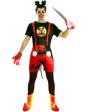 Fantasia de zumbi do Mickey Mouse para homens tamanho ML