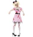 Fato de zumbi Minnie para menina