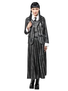 Traje oficial adulto de quarta-feira Addams