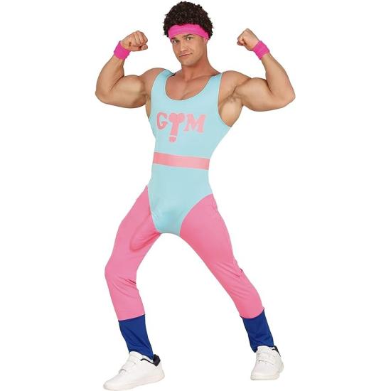 Fantasia de instrutor de aeróbica excitada dos anos 80 com surpresa ** Fantasia de instrutor de aeróbica excitada dos anos 80 com surpresa **