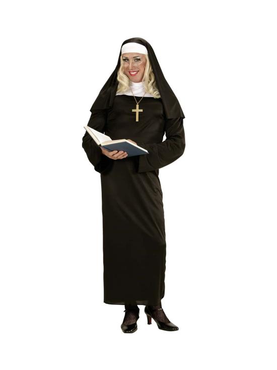 Fantasia de freira adulta unissex.