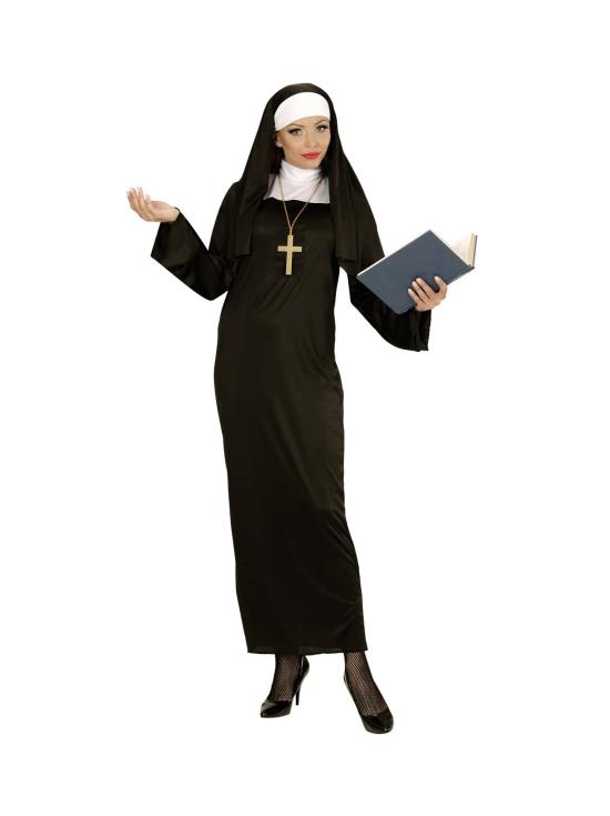 Fantasia de freira adulta unissex.