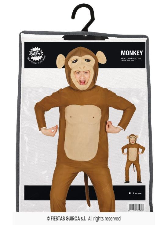 Fantasia engraçada de macaco para adultos