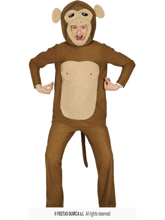 Fantasia engraçada de macaco para adultos