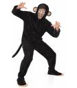 Fantasia de Macaco para Adulto Masculino – Macacão Preto com Capuz e Rabo