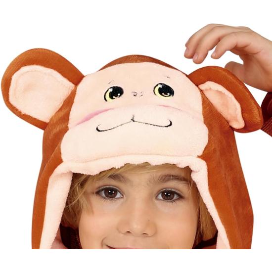 Pijama fantasia de macaco para crianças de 5 a 6 anos.