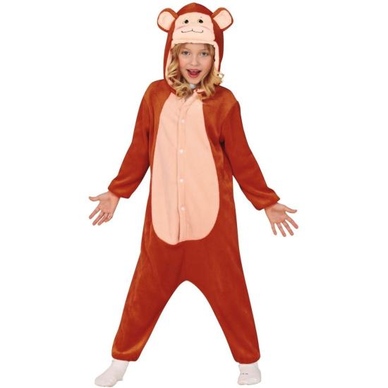 Pijama fantasia de macaco para crianças de 5 a 6 anos.