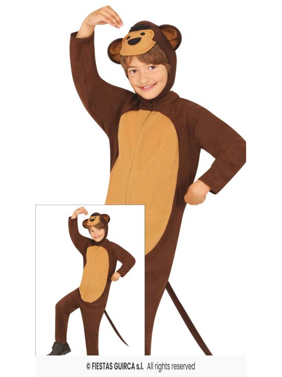 Fantasia de macaco da selva tamanho infantil