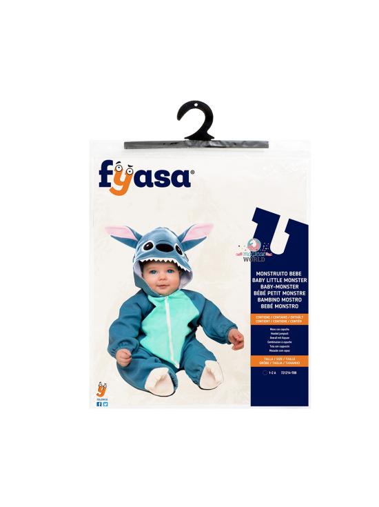 Fantasia de Monstro Costura Azul para Bebês