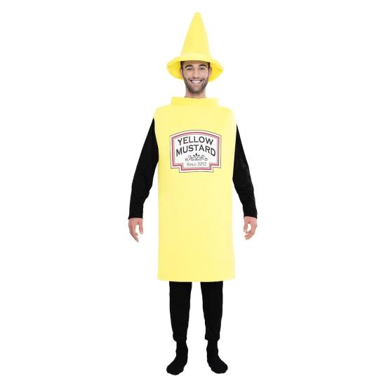 Fato de mostarda para adulto