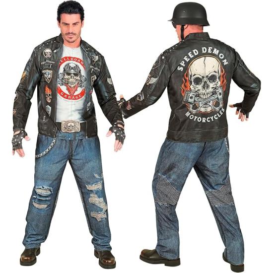 Fantasia de motociclista para homens