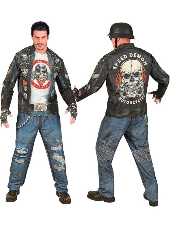 Fantasia de motociclista para homens