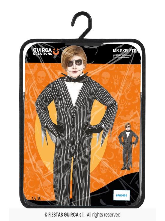 Fato de Mr Skellington para menino