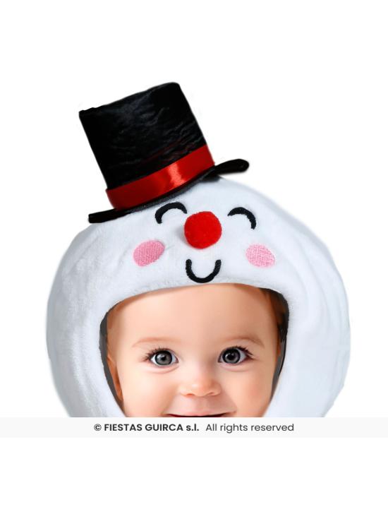 Fantasia de boneco de neve branco para bebê