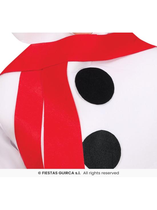 Fantasia de boneco de neve para crianças