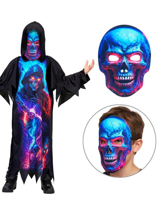 Fantasia de Morte Fluorescente para Crianças