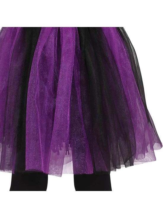 Fantasia de Morcego Lilás para Meninas - Fantasia de Morcego com Tiara de Morcego, Vestido de Tutu e Asas - Fantasias de Halloween para Meninas